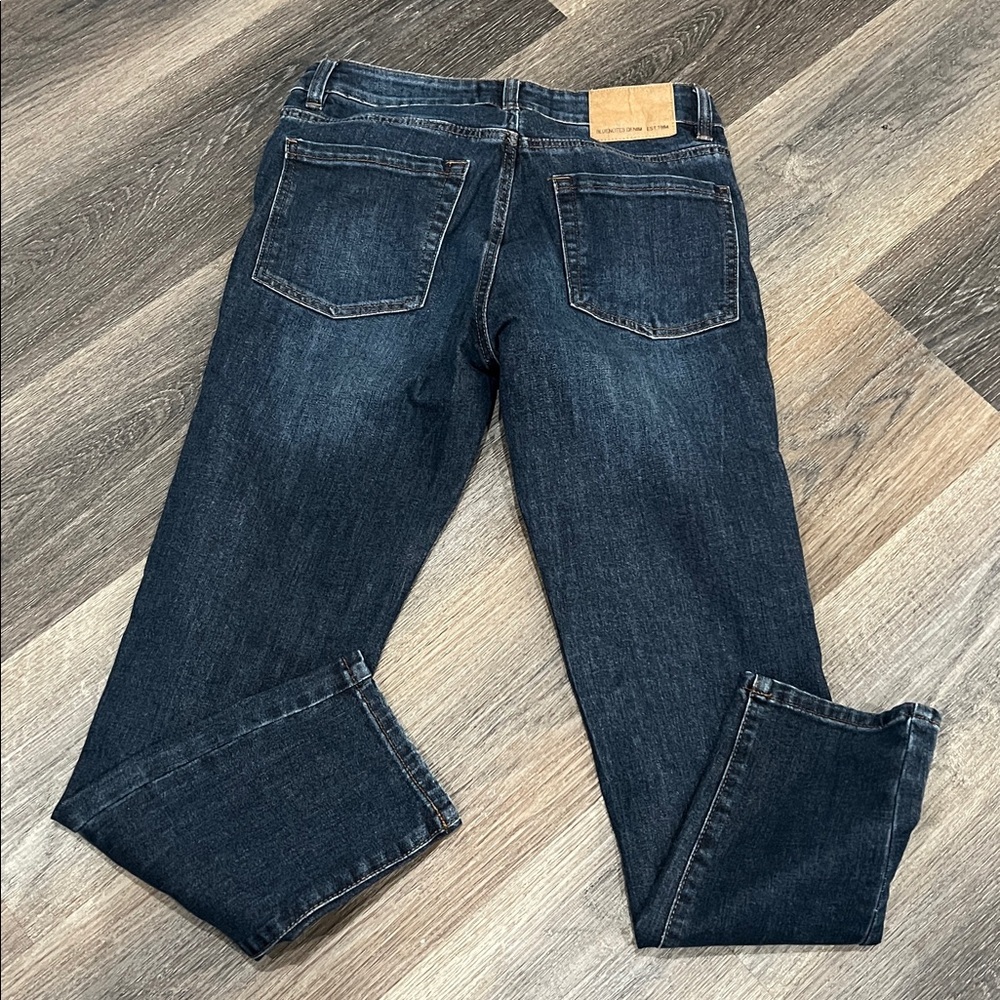 (19) Bluenotes Dark Blue Straight Jeans - Picture 4 of 4